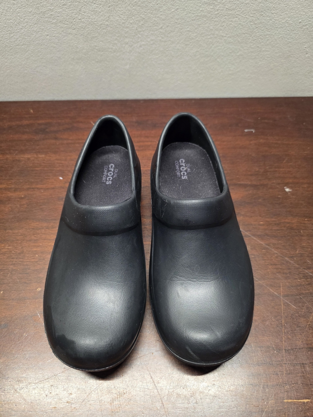 CROCS Black Slip-On Work Clogs